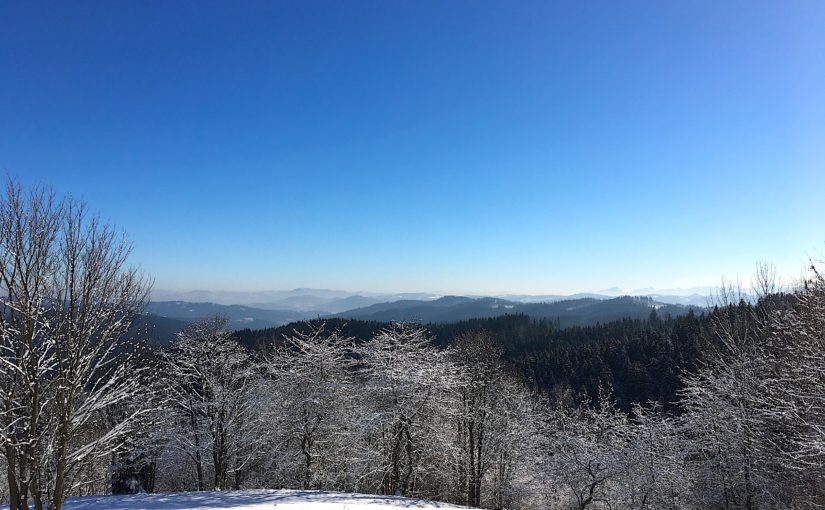 zima sníh kysuce zlámaná výhledy výhľady panoramata kochy
